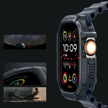 Etui do Apple Watch Ultra 2/1 49mm, Spigen Rugged Armor, cover case obudowa