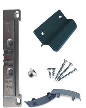 ZATRZASK BALKONOWY UCHWYT ALUMINIOWY ANTRACYT Oryginalny drzwi balkonowych