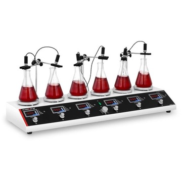 MIESZADŁO MAGNETYCZNE CYFROWE WYŚWIETLACZE 870 W 99°C TIMER 6 PLATFORM