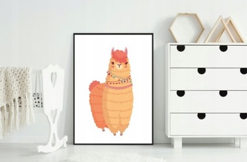 OBRAZ PLAKAT W RAMIE 33x43 cm Alpaka PD324