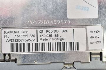 фото thumb №7, Радио радиопроигрыватель cd 1k0035186l vw touran 1 i 03-06