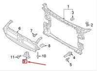 фото thumb №8, Audi a4 b9 лівий нижній кронштейн радіатора 8w0807333a oem