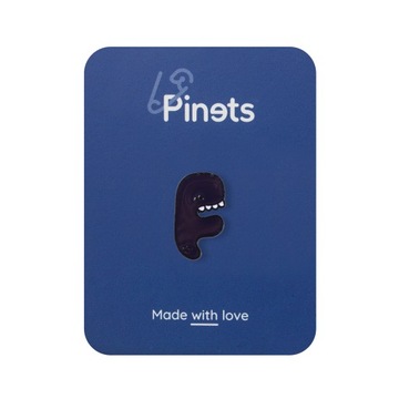 PINETS Przypinka Litera F Własny napis Logo Font