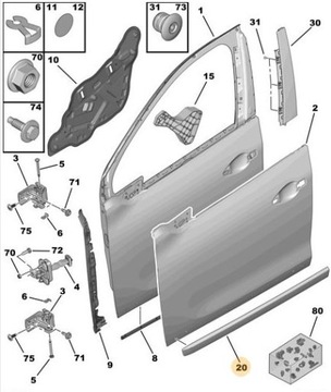 фото thumb №3, Планка дверь peugeot
