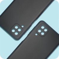 Матовый корпус для узоров Samsung A12 + стекло