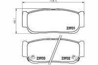 Тормозные колодки тормозные ssangyong задняя rodius 05- sorento + ассистент kolizja #34 Цена, фото thumb