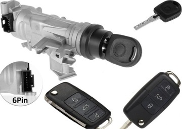 фото thumb №15, Нова комплектна замок запалювання блокування замок запалювання вкладка do замок запалювання seat altea xl