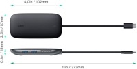 AUKEY CB-C71 USB-C-хаб 8-в-1 с поддержкой PD 100 Вт, HDMI 4K, SD и LAN
