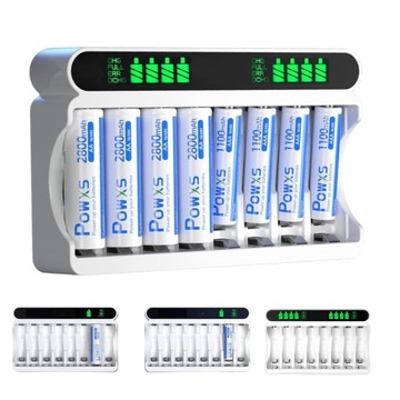 ЗАРЯДНОЕ УСТРОЙСТВО ДЛЯ 8 пальчиковых батарей типа AA/AAA/NiMH/NiCd