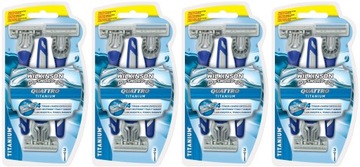 12x Maszynka do Golenia WILKINSON Quattro TITANIUM
