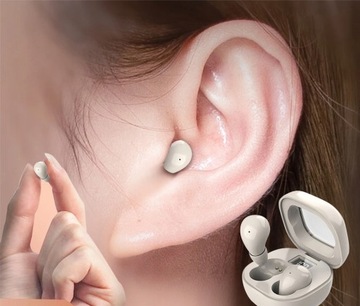 Мини-невидимые наушники Беспроводные наушники Bluetooth 5.3 бежевые