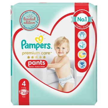 PAMPERS Premium Care PANTS 4 подгузника 88 шт.