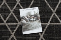 SINGLE RUG CARPET 200x290 см треугольники черный #DEV781