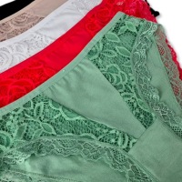 5x ЖЕНСКИХ ТРУСИКОВ С КРУЖЕВОМ # L/XL