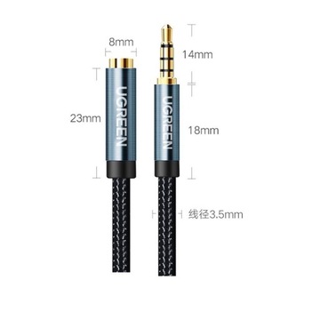 UGREEN KABEL AUX PRZEDŁUŻACZ MINI JACK 3,5MM 1M