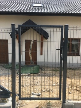Калитка для забора 3D панельная, 173 см, Оцинкованная + Цвет