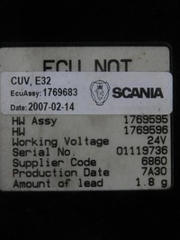 фото thumb №3, 1769595 модуль блок керування scania r 2004