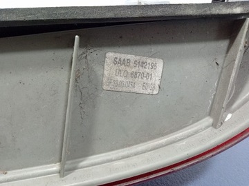 фото thumb №6, Saab 9-5 i рестайлінг sedan 02- лампа зад ліва зовнішня 5142195