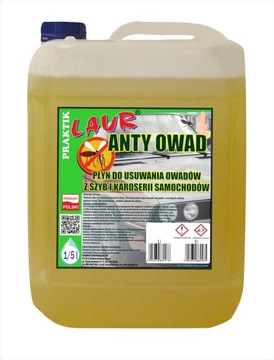 PŁYN DO USUWANIA OWADÓW Z SZYB I KAROSERI SAMOCHODÓW ANTYOWAD (OP.5L) Laur