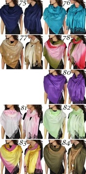 SZALIK PASHMINA Szal Paszmina Moc KOLORÓW i Wzorów