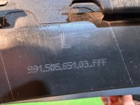 Porsche carrera 911 991 рамка бампера левый задний  защита выхлоп 99150565103 Оригинал, фото thumb