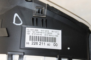 фото thumb №7, Спидометр манометр peugeot 208 i 2008 9822621180