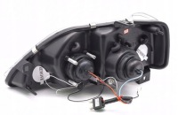 Ліхтарі  фари dacia logan 04-08r кільця led чорний Доставка, фото thumb