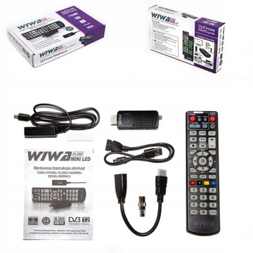 Декодер ТВ-тюнер для наземного телевидения DVB T2 H.265 HEVEC MINI LED