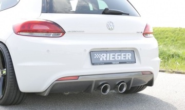 Задний бампер, диффузор, VW Scirocco 3 R-line