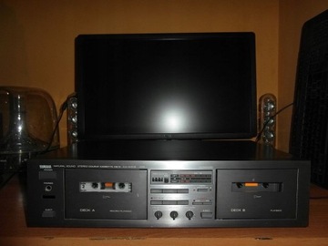 Yamaha KX-W232 Dolby B C Винтажный двухкассетный магнитофон Сделано в Японии!!!