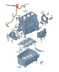 фото thumb №2, Vw taigo cs двигатель вакуумный шланг 05c131051l
