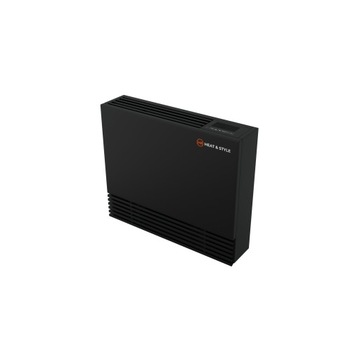 Фанкойл напольный Aria 580x694 черный, правый, для теплового насоса