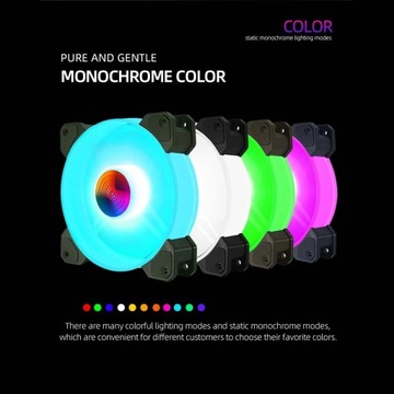 120-мм RGB 6-контактный корпус компьютера с цветным радиатором