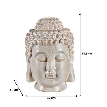 Fontanna Głowa Budda 45cm z podświetleniem ledowym