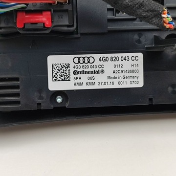 фото thumb №7, Audi a6 s6 c7 4g 2016 переключатель / выключатель воздуховод вентилятор