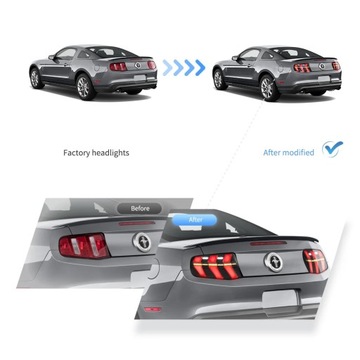 фото thumb №11, Лампи зад kpl повний led neon діоди animacje тюнінг ford mustang v 5 рестайлінг 09-