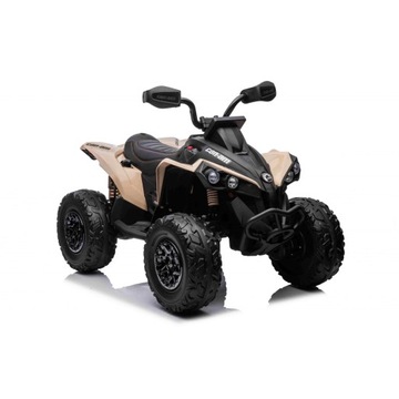 Большой сильный QUAD для детей CAN-AM Maverick 24 Вольт 2x200 Вт Бежевый + доски