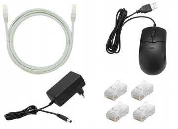 КОМПЛЕКТ IP МОНИТОРИНГА 4 Мпикс PoE, 6 ЧЕРНЫХ IPCAM-камер