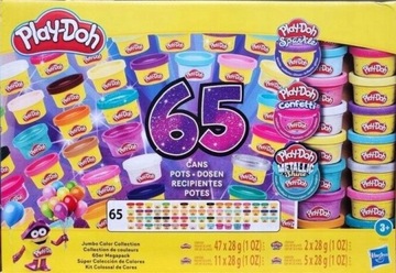 МЕГА НАБОР ПЛАЙ-ДО 65 ВАНД F3622 ВСЕ ЦВЕТА БОЛЬШАЯ УПАКОВКА XXL ТЕСТО
