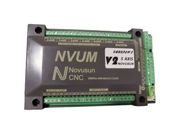 Контроллер, контроллер фрезерного станка с ЧПУ, 5 осей NVUM V2, 200 кГц, USB Mach3