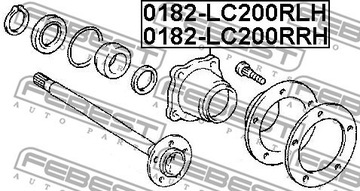 фото thumb №3, Ступиця колеса зад ліва toyota land cruiser 200 4.0