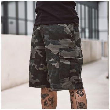 KRÓTKIE SPODENKI MĘSKIE BOJÓWKI WOJSKOWE BRANDIT BDU MORO DARK CAMO 3XL