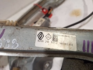 фото thumb №6, Підйомник вікна правий перед 8200291147j renault clio iii 5d 06-