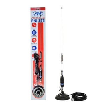 Антенна для CB Radio PNI S75 Magnetic, магнитная, 12,5 см, длина 75 см, бабочка