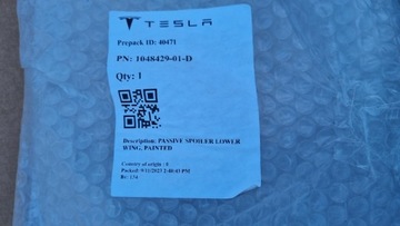 фото thumb №9, Tesla модель x 15-20 спойлер крышки новый org
