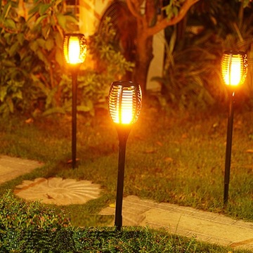 2x Солнечная лампа 96 LED ФАКЕЛ с эффектом пламени