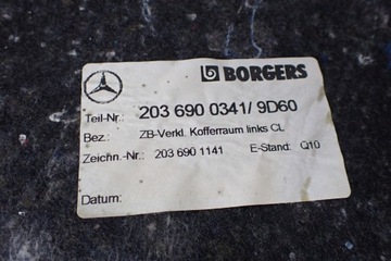 фото thumb №8, Mercedes w203 купе боковина багажника лівий зад