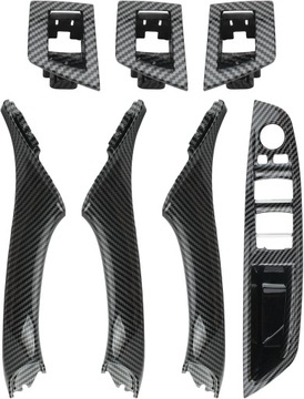 фото thumb №9, Ручки панелі кріплення двері bmw 5 f10 f11 2009-2017 комплектний набір карбон