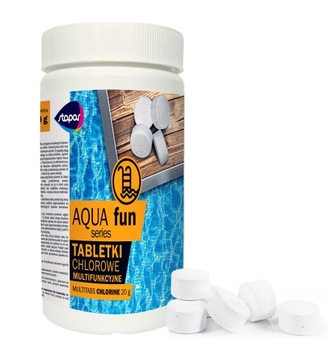 CHLOR MAŁE TEBLETKI Chlorowe Multifunkcyjne do Basen Jacuzzi STAPAR 20g 1kg