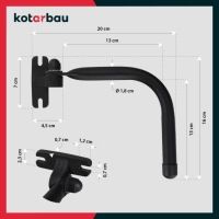 Рычаг зеркало 13x13 cm кронштейн do зеркала traktora тягач koparki maszyn с Разборки, фото thumb